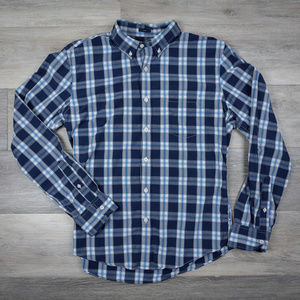 J. Crew Slim Washed Shirt in Plaid - Large